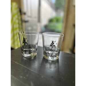 Vintage Schlitz Malt Liquor Glasses – Black Bull Logo – Set of 2 – Barware